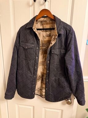 Mens Faherty Bondi Jacket, reversible quilted